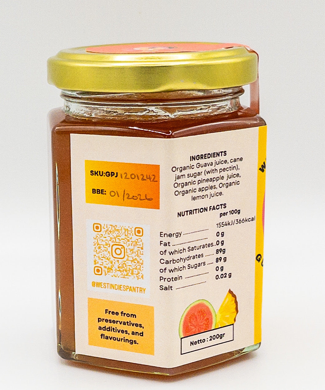 Sorrel Jelly and Guava Pineapple Jam (2x200g)