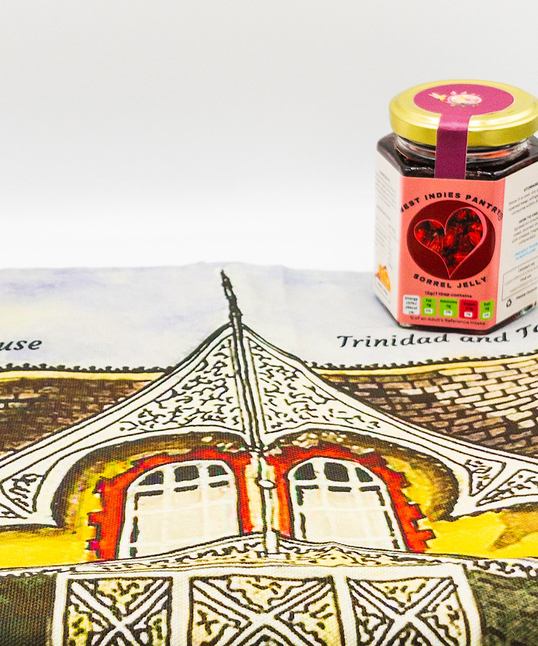 Boissiere House tea towel & Sorrel Jelly Bundle