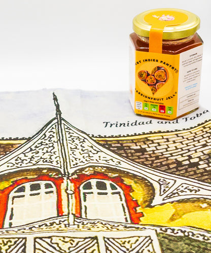 Boissiere House tea towel & Passion Fruit Jelly Bundle