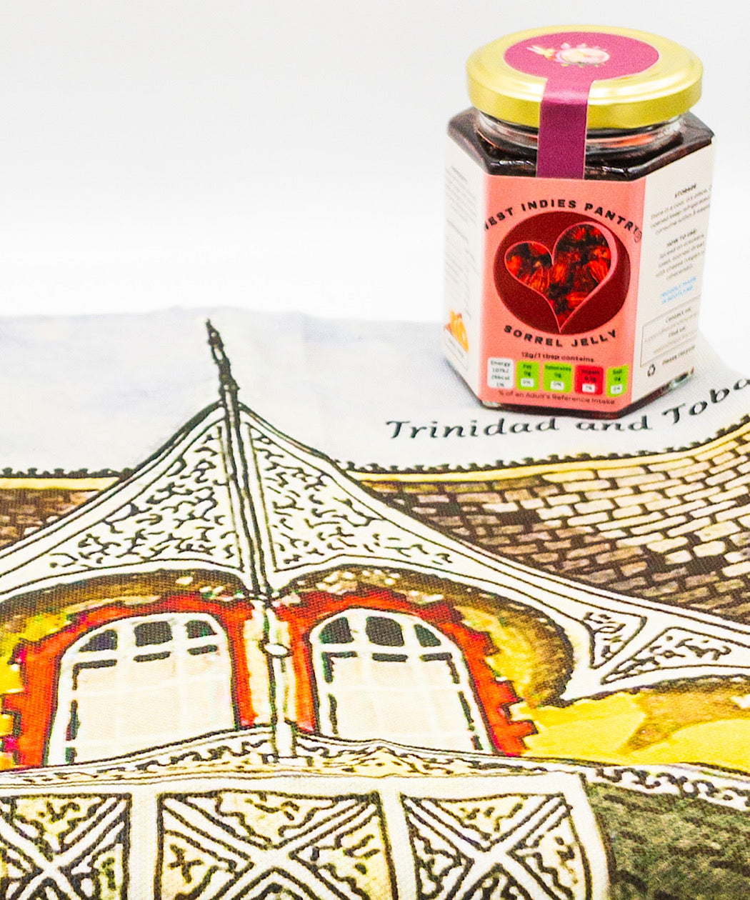 Boissiere House tea towel & Sorrel Jelly Bundle