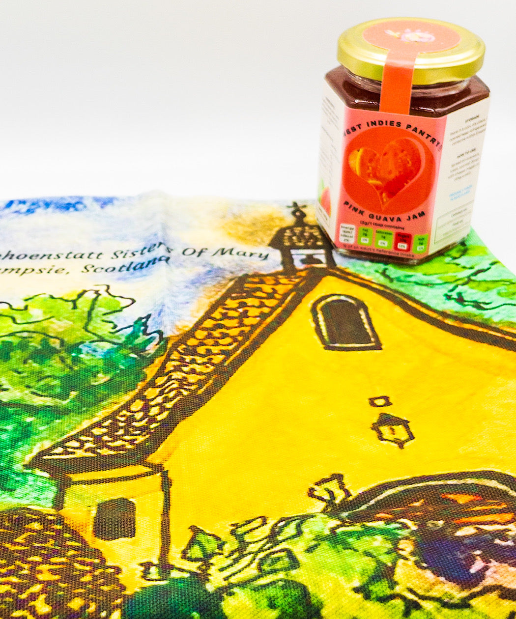 Schoenstatt Sisters of Mary Tea Towel and Guava Jam Bundle